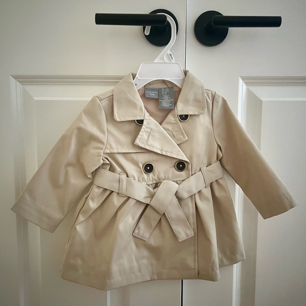 3-6 months NWOT Tahari Baby trench coat /jacket